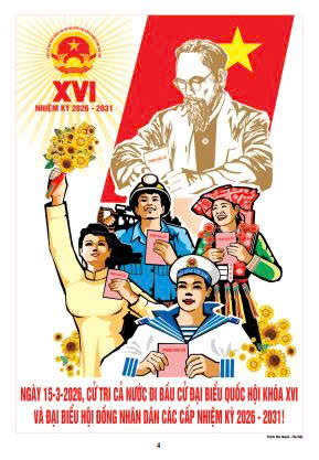 thông báo công bố ngày bầu cử Quốc hội khóa XVI và Đại biểu HĐND các cấp nhiệm kì 2026-2031